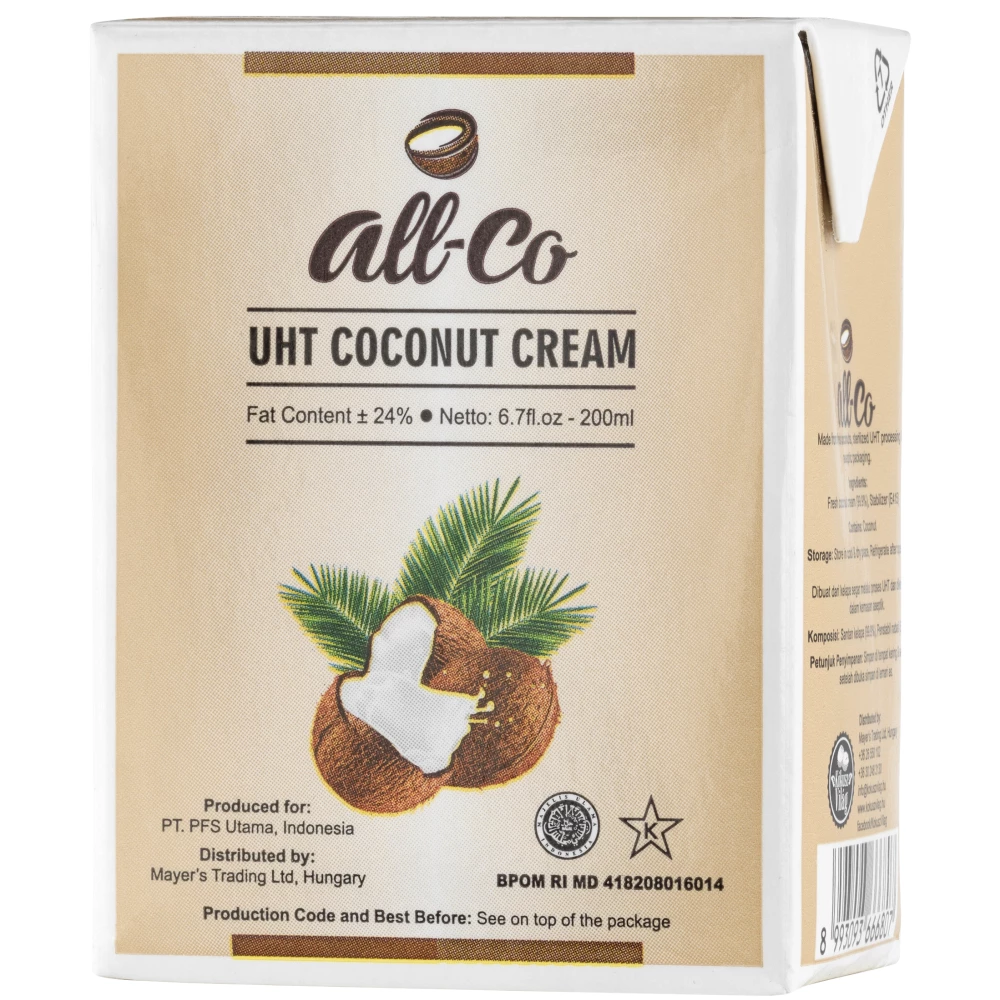All-coco All-co 24% kókuszkrém 200 ml