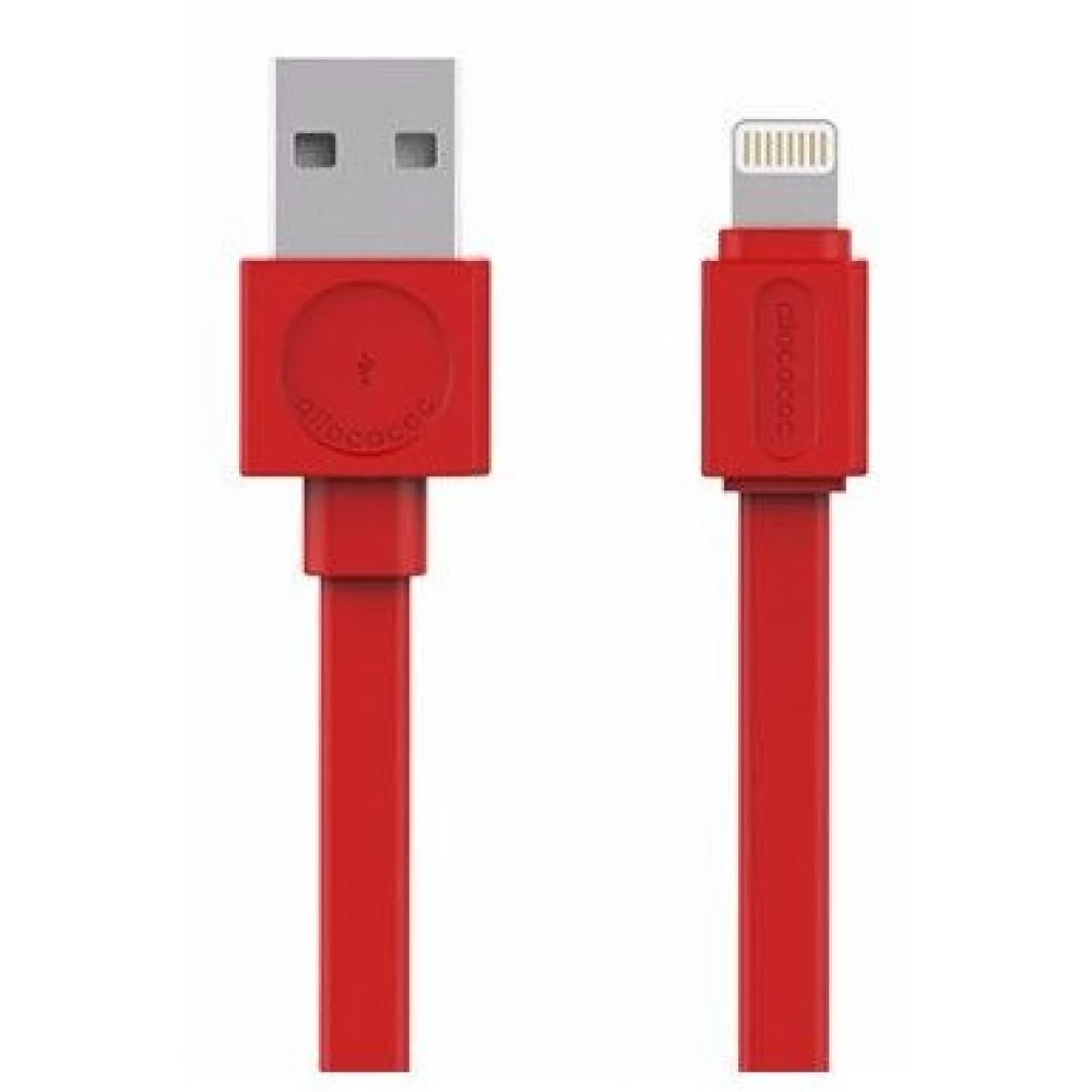 ALLOCACOC USB Lightning Töltő/adat Piros 1.5m 9004RD/USBMFI