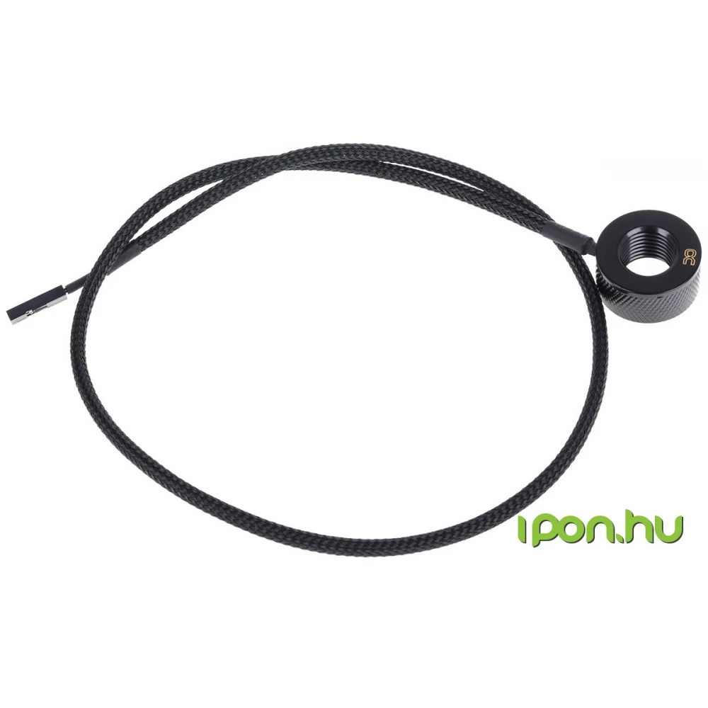 ALPHACOOL 17363 Eiszapfen temperature sensor G1/4 IG/IG with AG adapter - fekete
