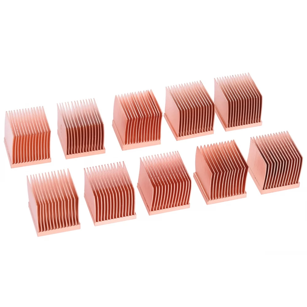 ALPHACOOL 17427 Videókártya memória réz hűtőborda készlet 14x14mm 10 darabos