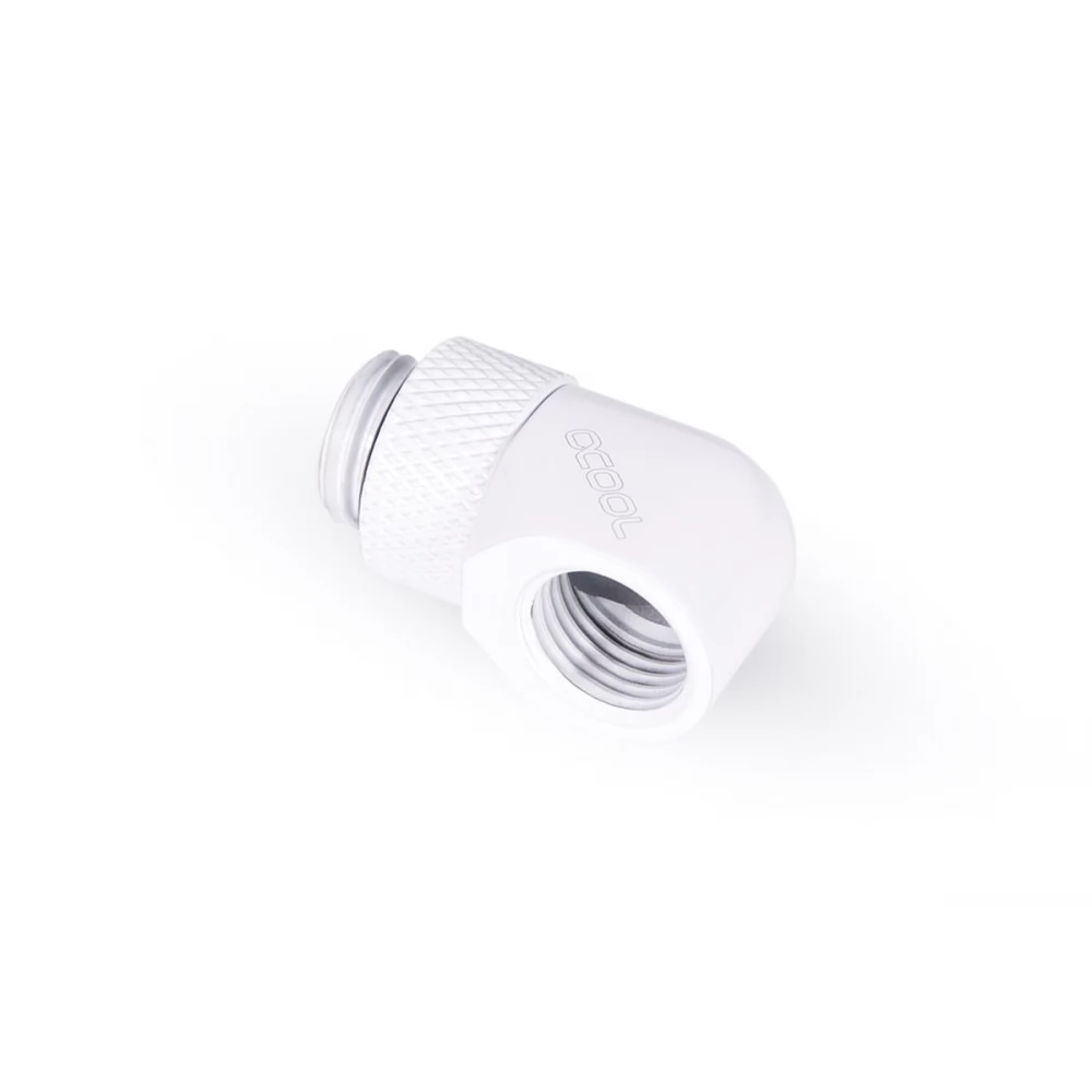 ALPHACOOL 17485 Eiszapfen L-connector rotatable G1/4 outer thread to G1/4 inner thread - fehér