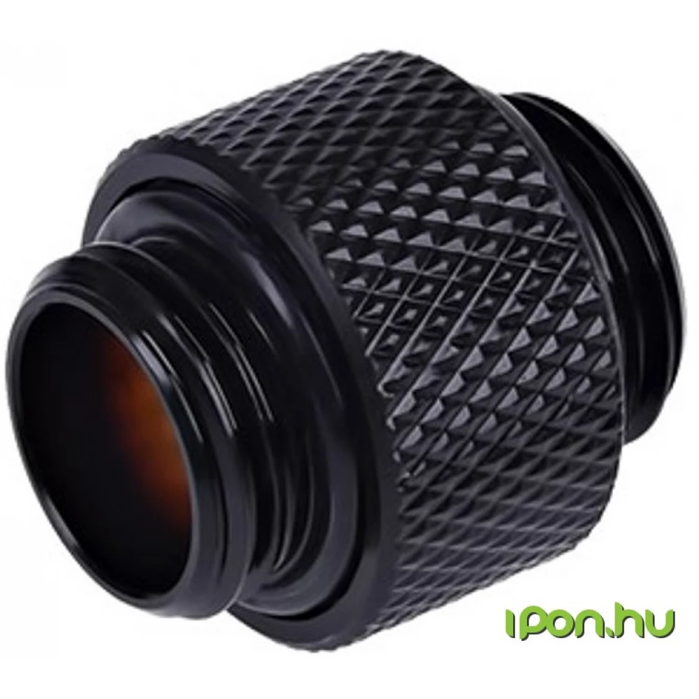 ALPHACOOL Double nipple G1/4 outer thread to G1/4 outer thread 10mm - fekete
