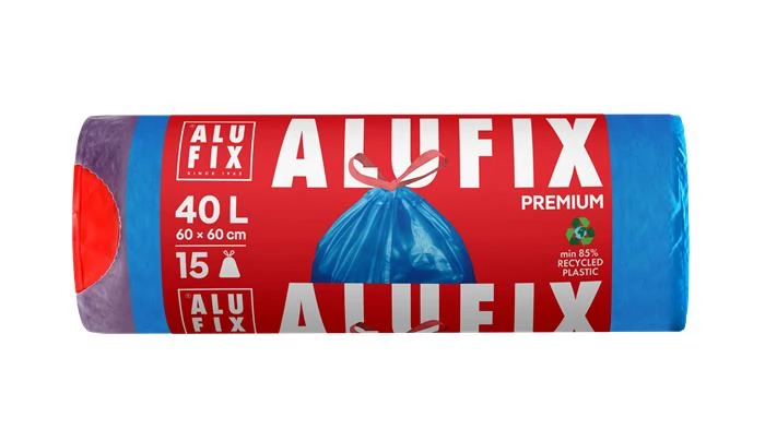 ALUFIX Szemeteszsák zárószalagos 40 l 15 db