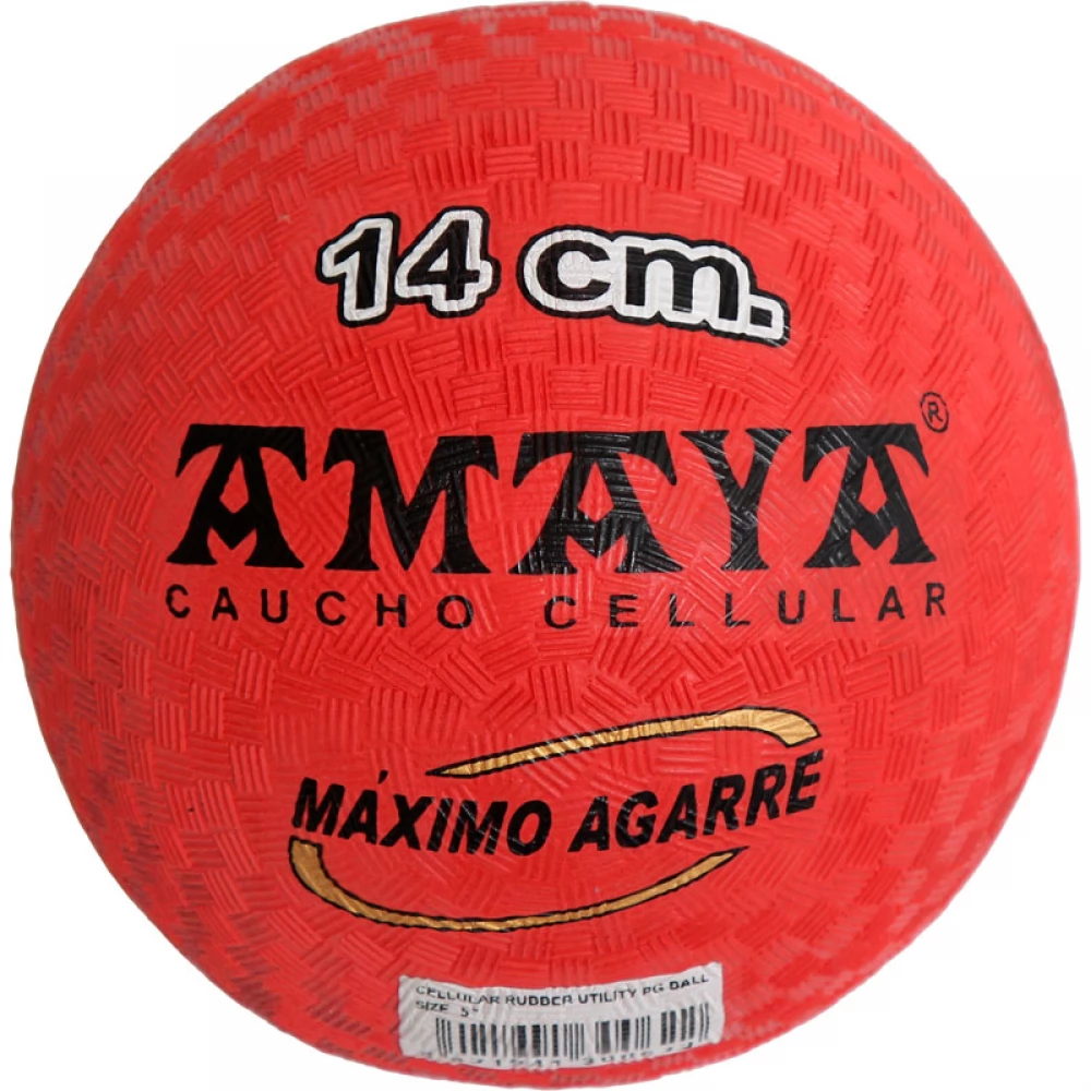 AMAYA Rücskös gumilabda 14cm piros