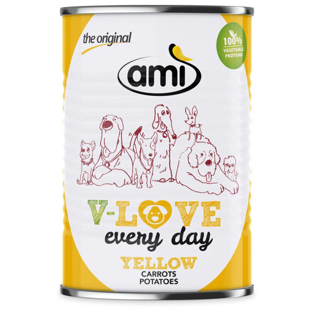 AMI PLANET Ami yellow növényi nedvestáp kutyáknak 400 g