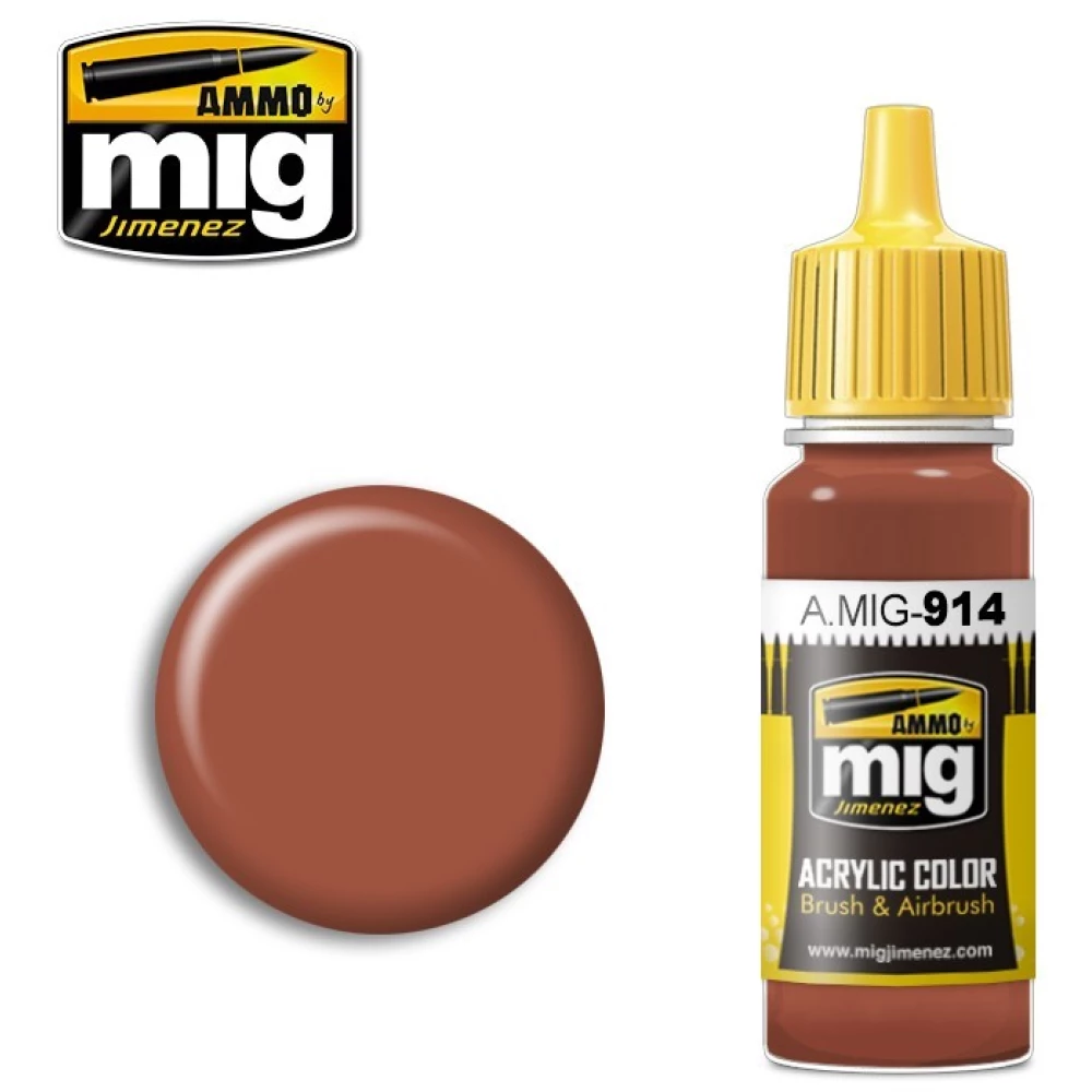 AMMO Acrylic Color Red Brown Light