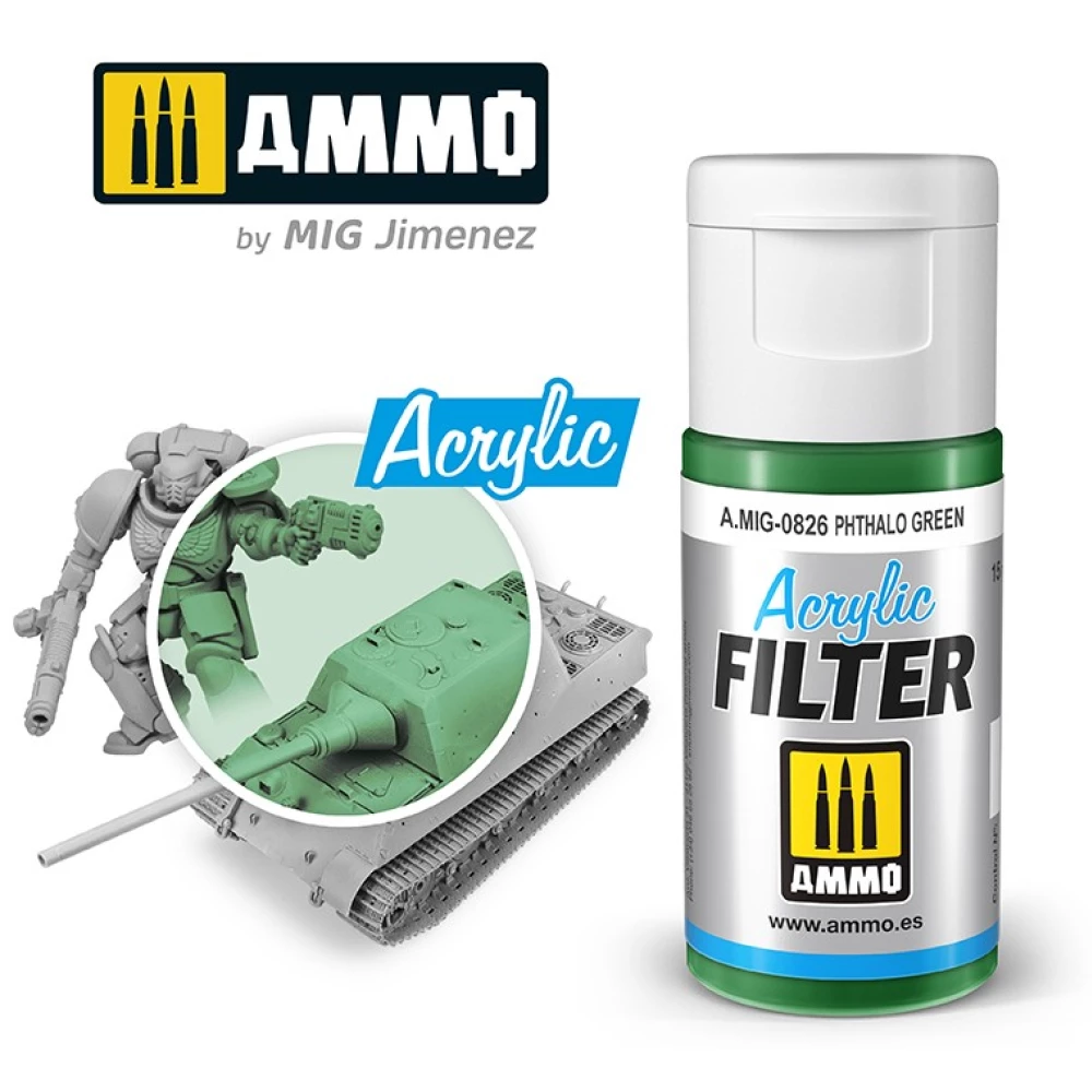 AMMO Acrylic Filter Phthalo Green