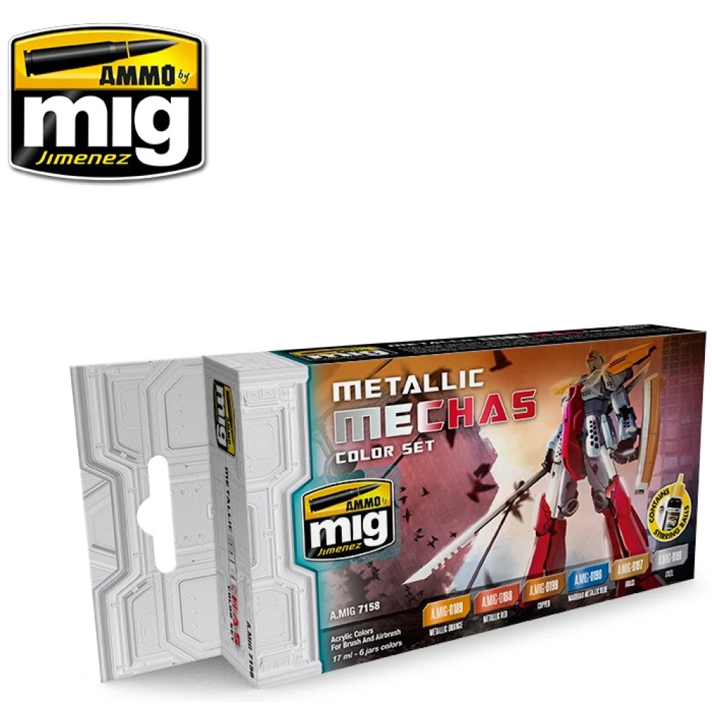 AMMO Metallic Mechas Color Set