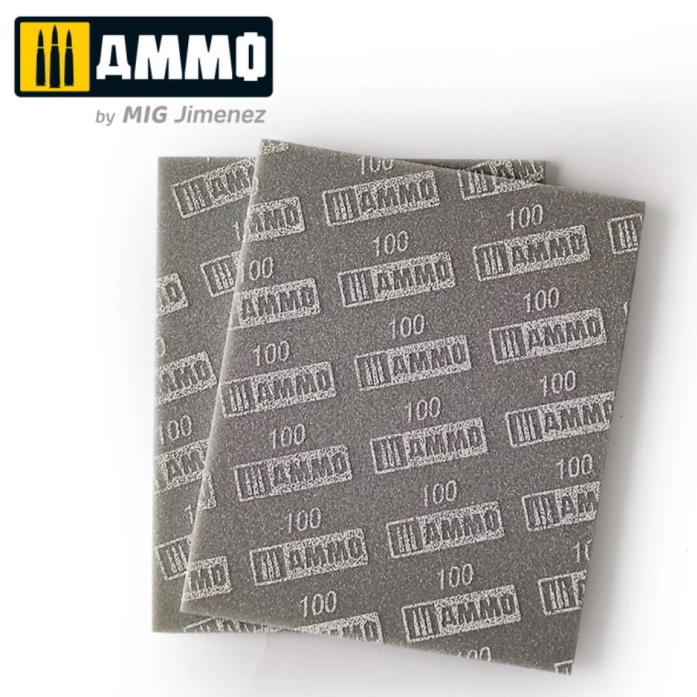 AMMO Sanding Sponge Sheet (100)  2 Pc