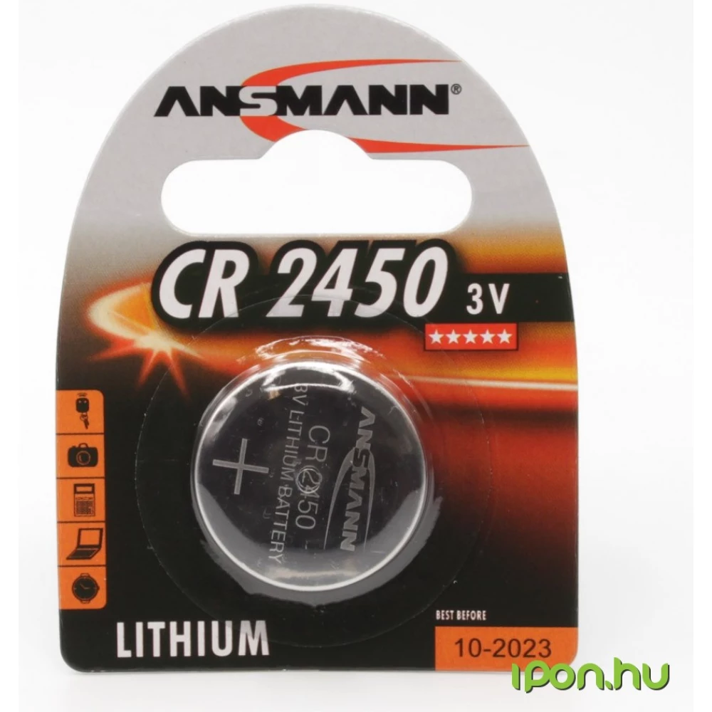 ANSMANN CR2450 gombelem (CR) 1db