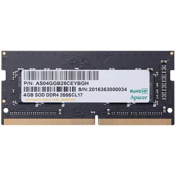 APACER 4GB Notebook DDR4 2666MHz CL17 ES.04G2V.KNH