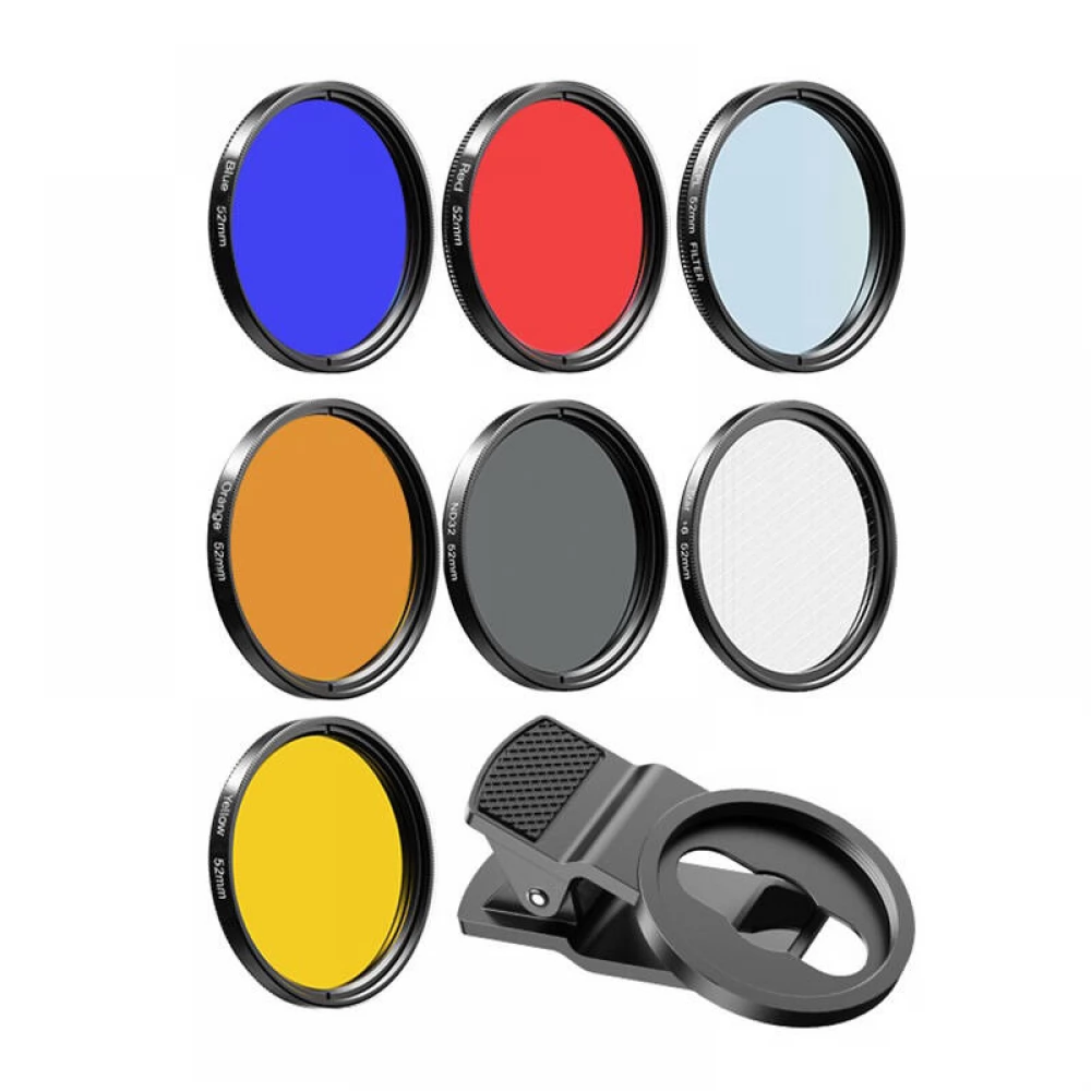 APEXEL 7in1 Szűrőlencse készlet 52mm