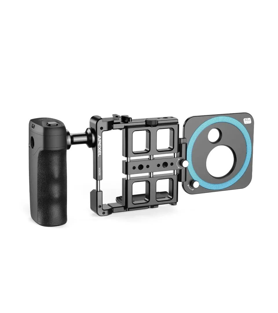 APEXEL VideoRig 2 Pro Mobile Video Kit (Single Handheld ) for Phone