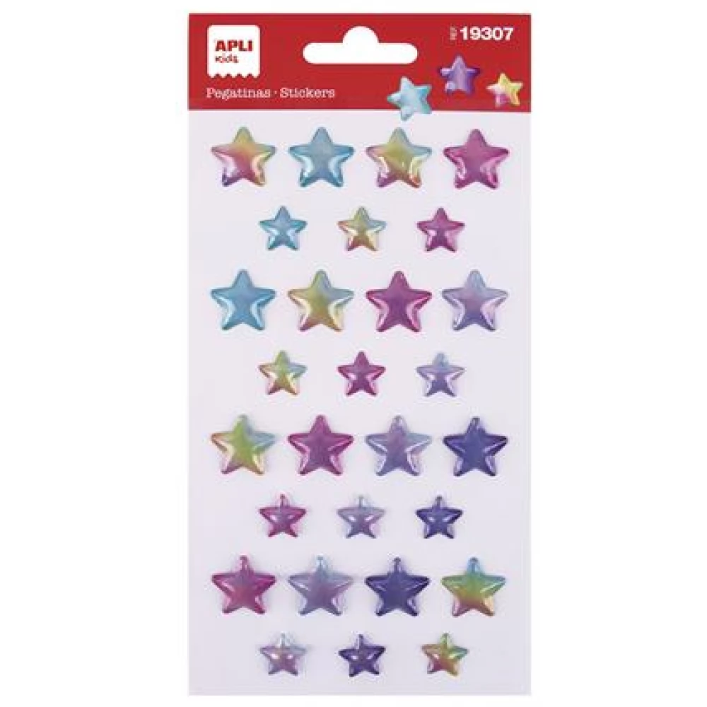 APLI Kids Stickers domború matrica szett - Tündöklő csillagok