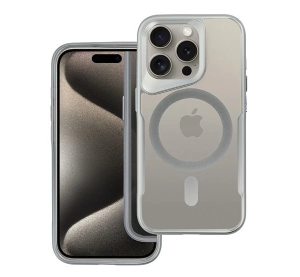 Apple iPhone 16 Pro Max MagSafe kompatibilis hátlap tok ezüst