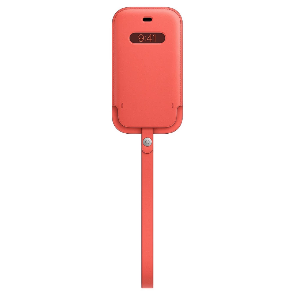 APPLE MagSafe rögzítésű bebújtatós bőr tok iPhone 12 Mini pink citrus