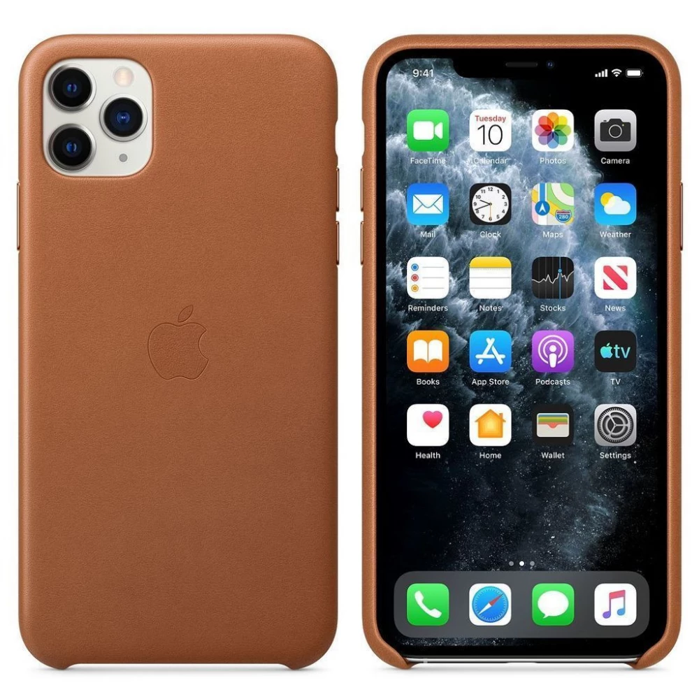 APPLE MagSafe rögzítésű bőr tok iPhone 12/12 Pro vörösesbarna