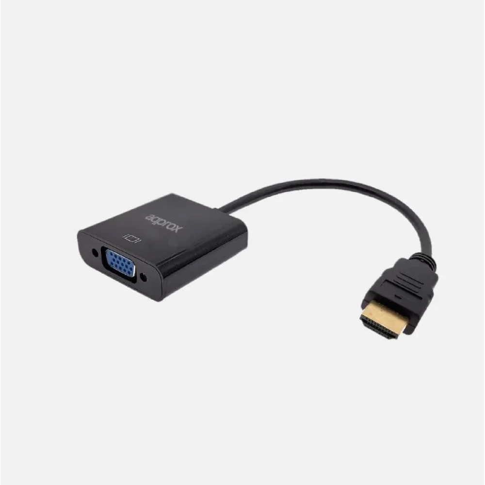 APPROX HDMI VGA/D-Sub Átalakító Fekete 10cm APPC11V3