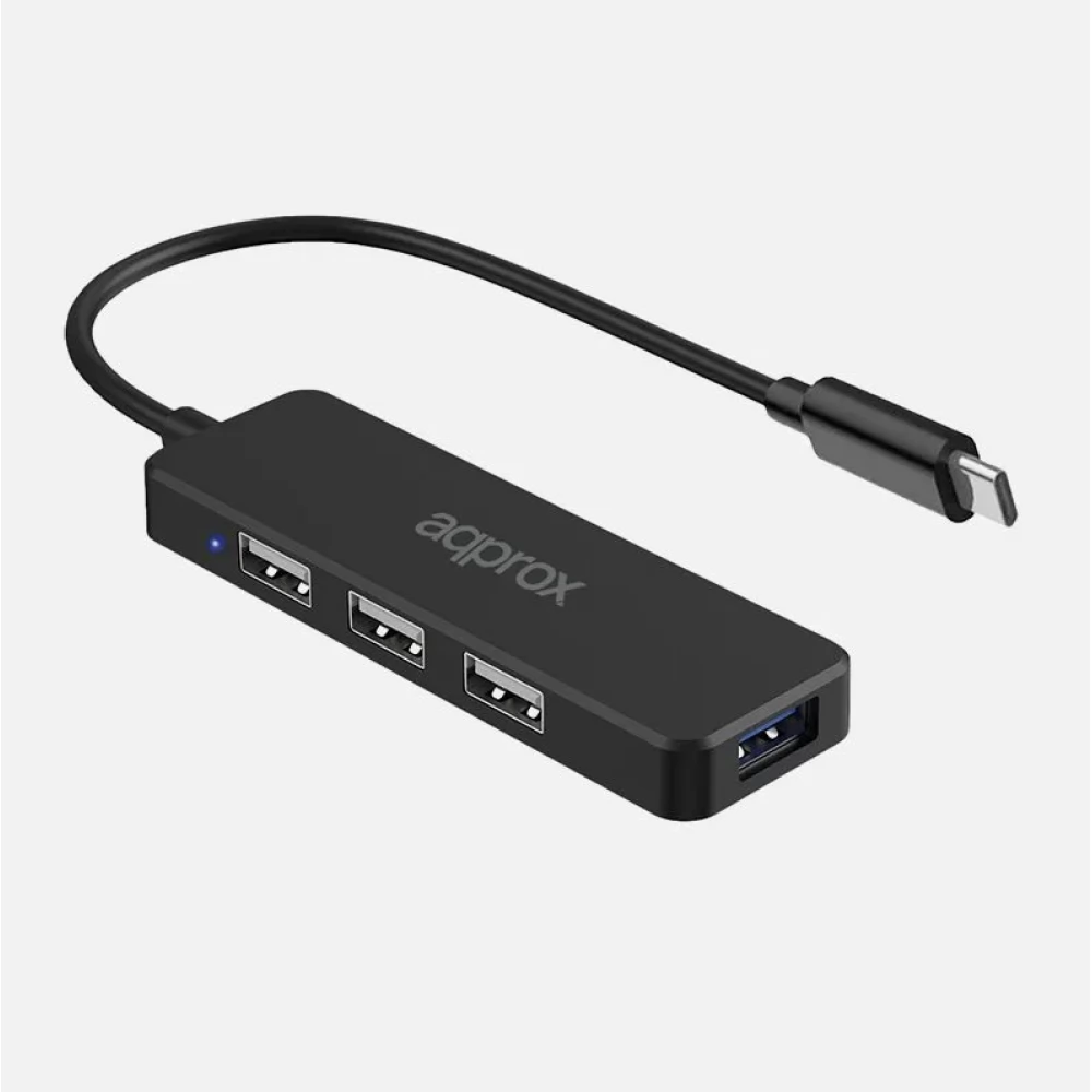 APPROX USB Type-C Hub Adapter 3-Port USB 2.0 + 1 Port USB 3.0