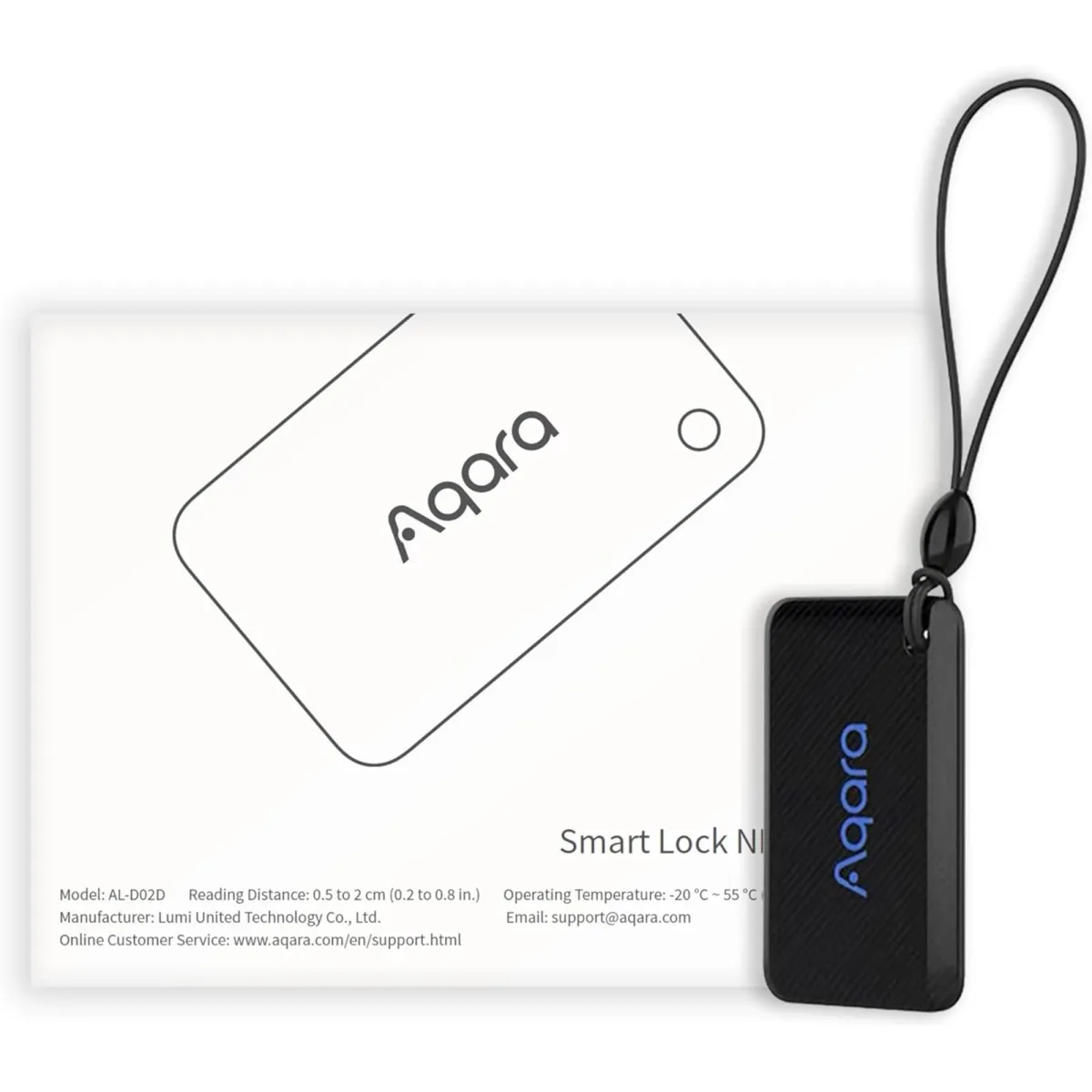 AQARA NFC kártya U200 intelligens zárhoz fekete