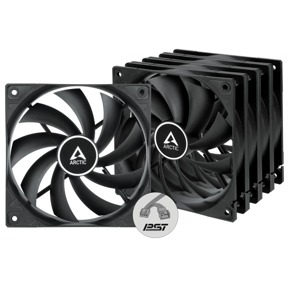 ARCTIC COOLING F12 PWM PST Value pack 5 darabos fekete