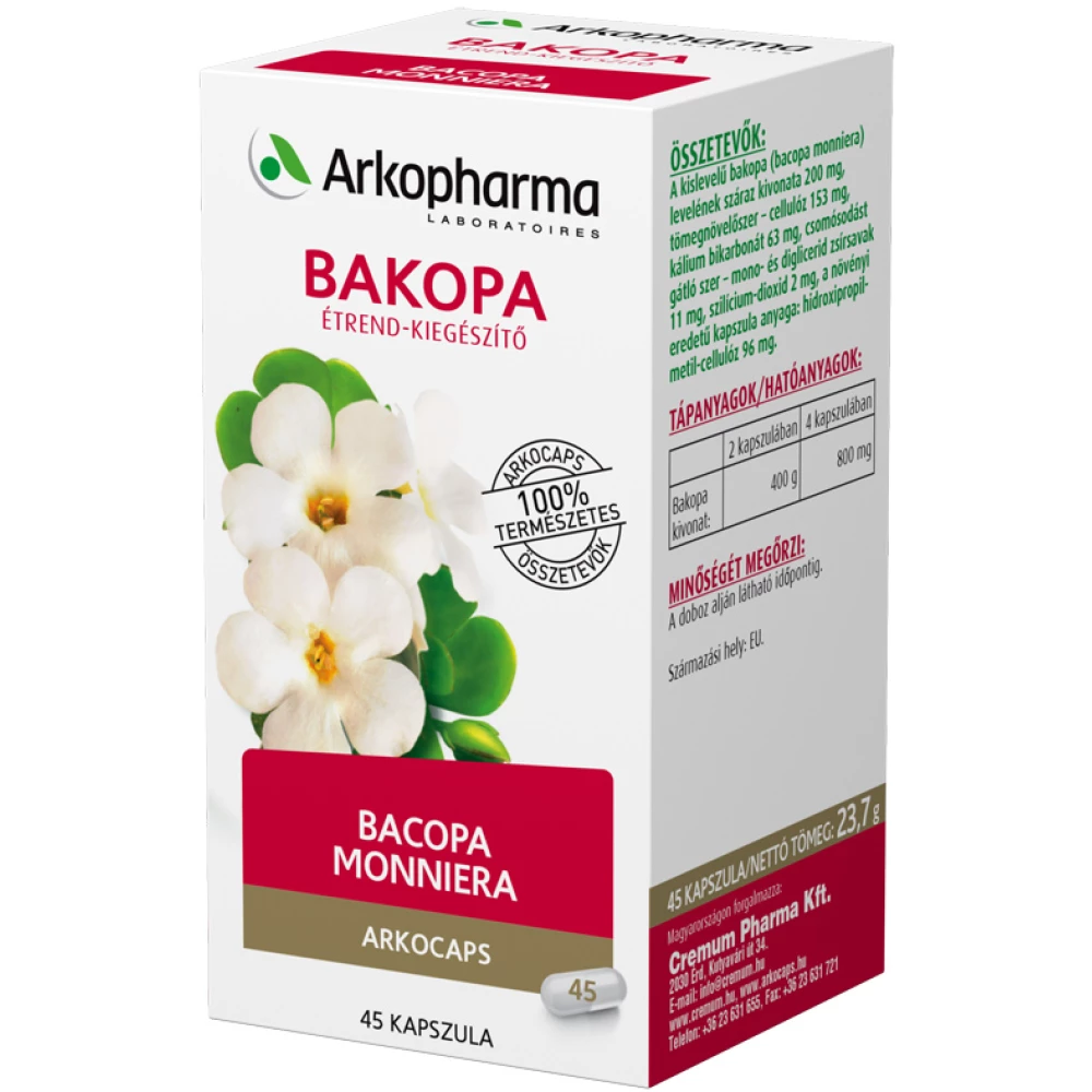 ARKOCAPS Arkocaps bakopa kapszula 45 db