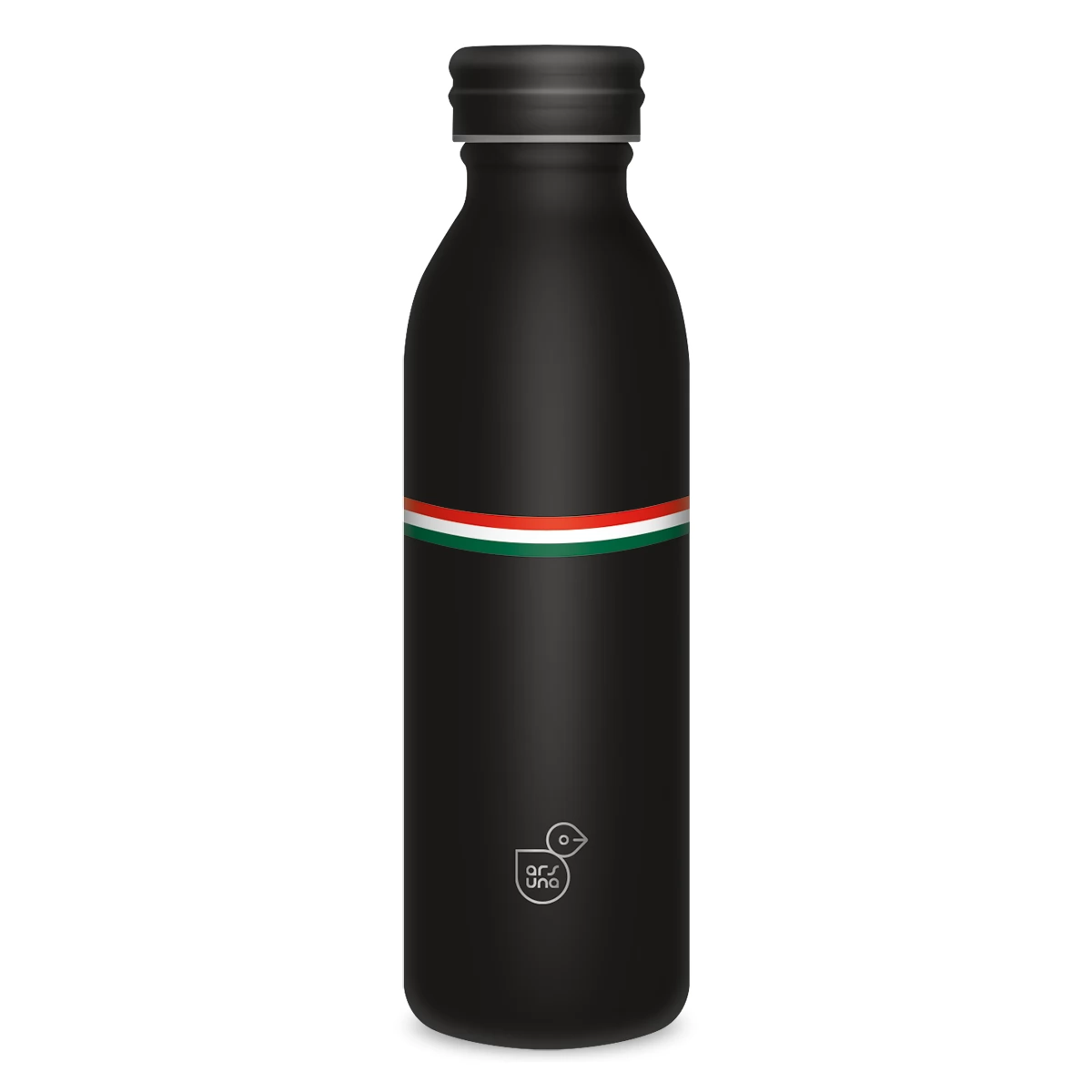 ARS UNA 5399 Flag Black 24 duplafalú fémkulacs 600ml