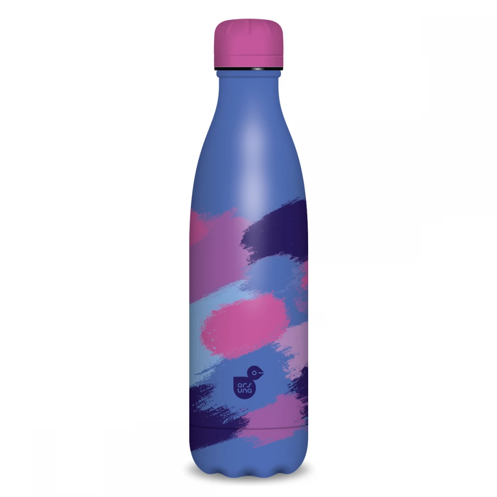 ARS UNA 55811590 Fémkulacs duplafalú 500ml mintás/kék