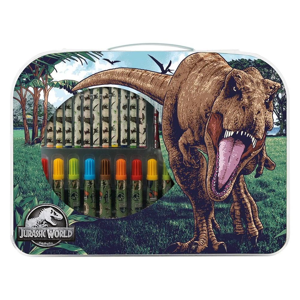 AS CRAFT Jurassic World dinoszauruszos színező készlet bőröndben