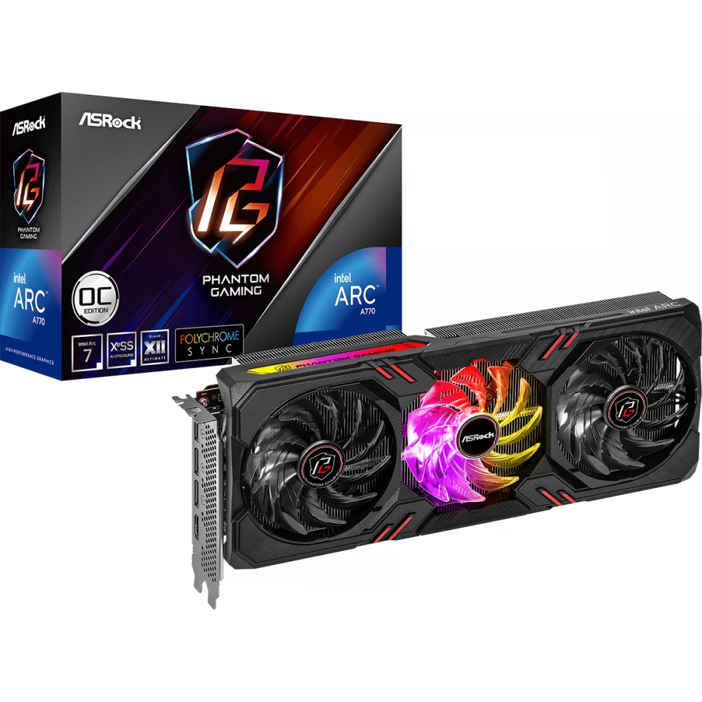 ASROCK Arc A770 16GB GDDR6 Phantom Gaming OC PCIE