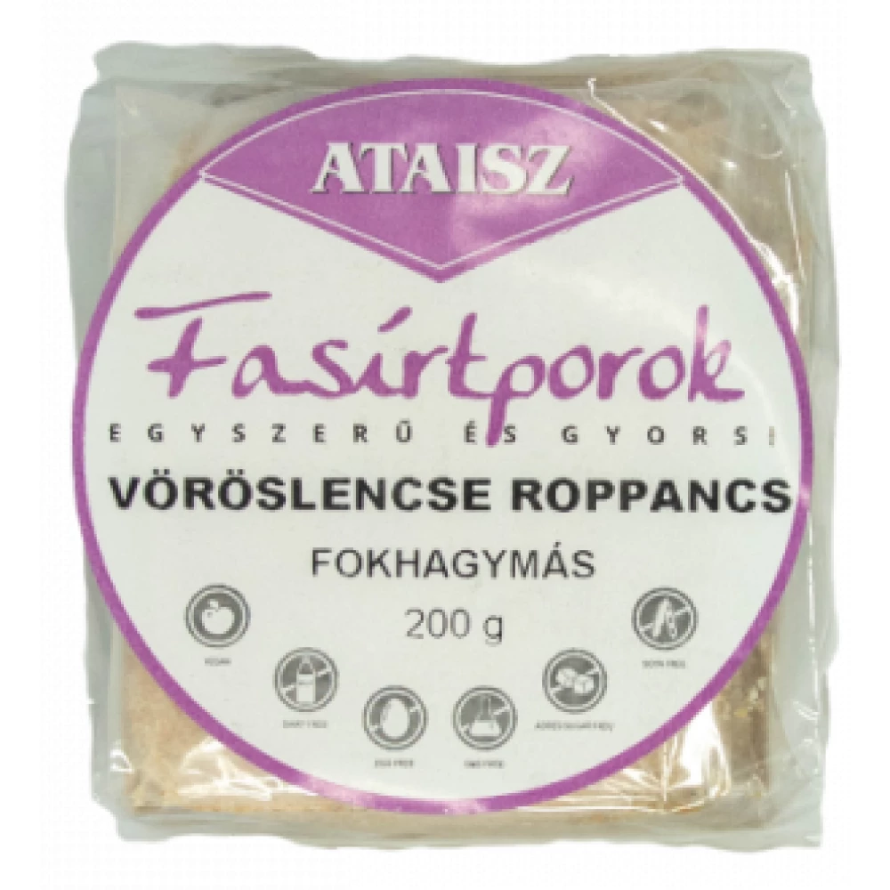 Ataisz vöröslencse roppancs fokhagymás 200 g