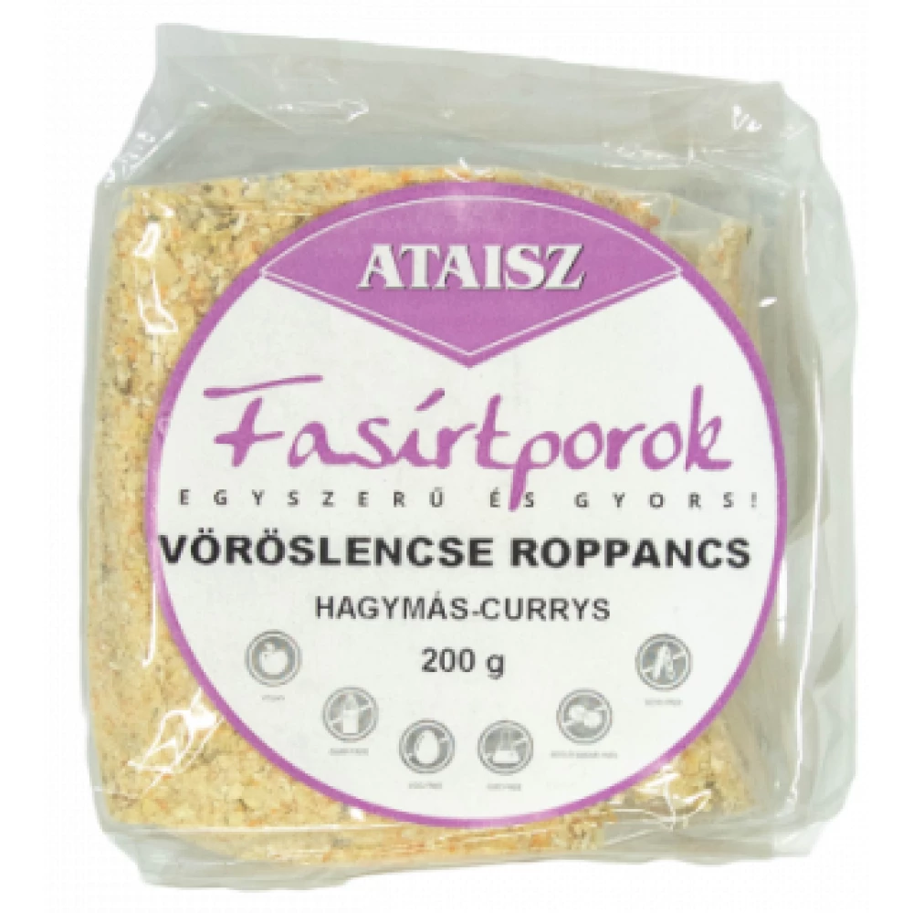 Ataisz vöröslencse roppancs hagyma-curry 200 g