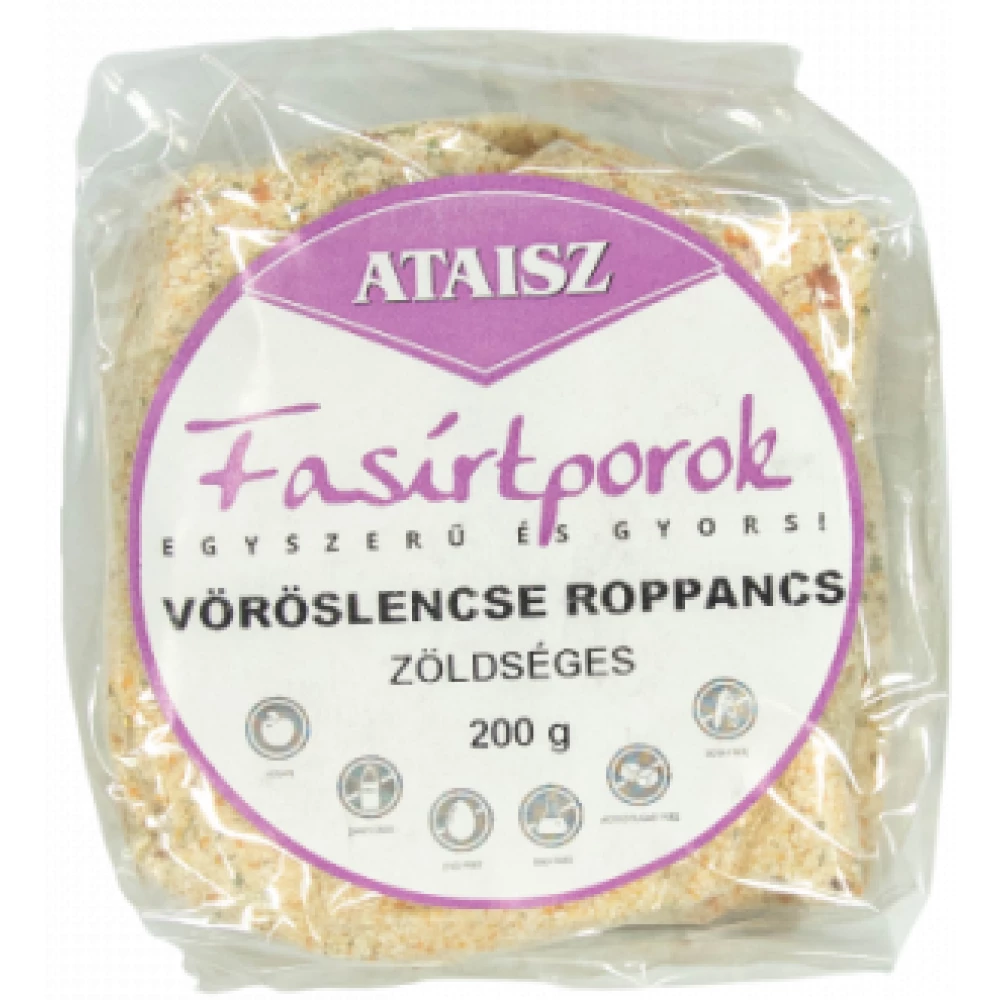 Ataisz vöröslencse roppancs zöldséges 200 g