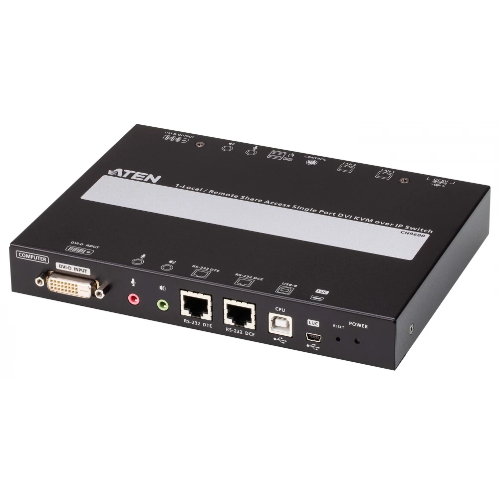 ATEN 1-Local/Remote Share Access Single Port DVI KVM over IP Switch