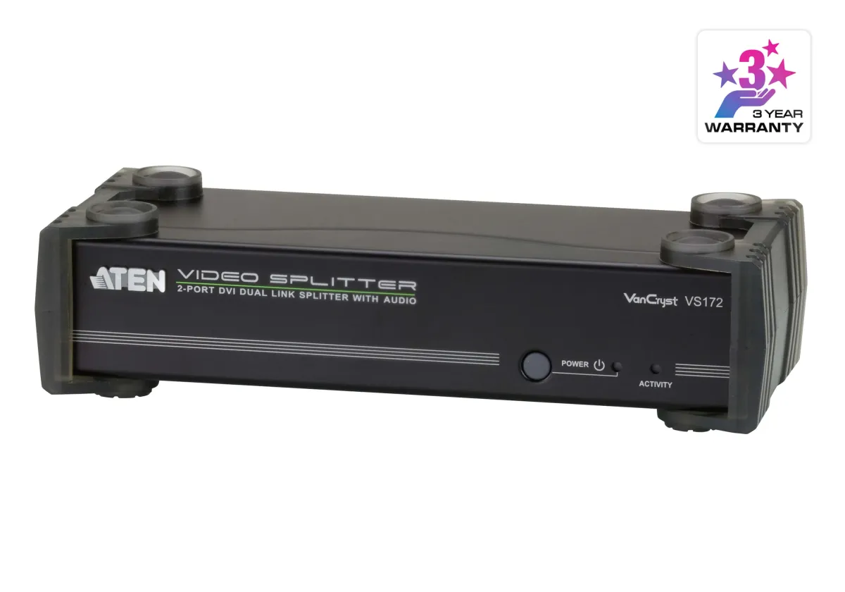 ATEN 2-Port DVI Dual Link/Audio Splitter VS172