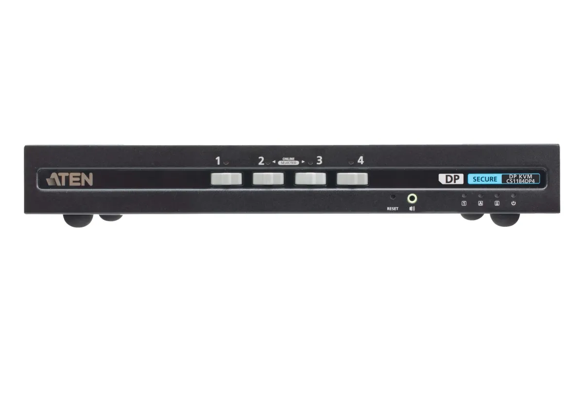 ATEN 4-Port USB DisplayPort Secure KVM Switch (PSD PP v4.0 Compliant) CS1184DP4