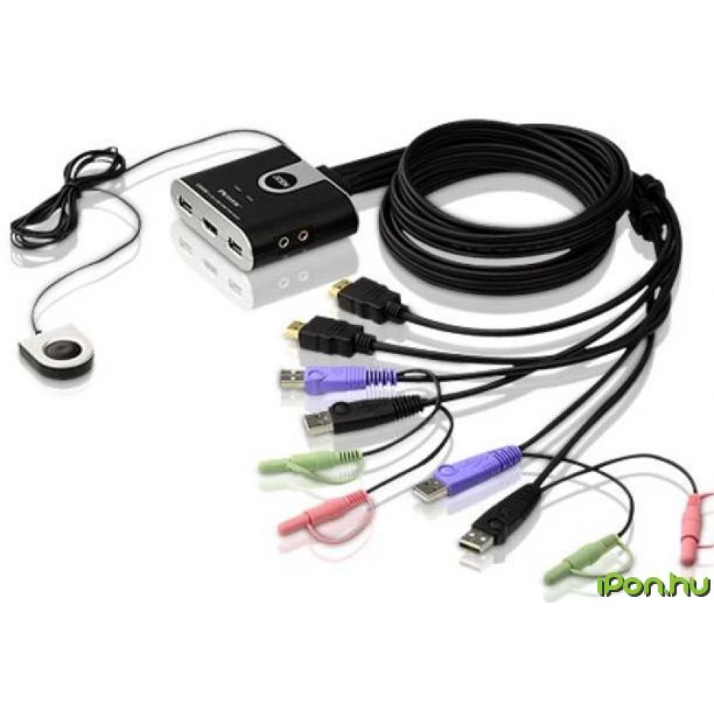 ATEN CS692-AT 2-Port USB HDMI/Audio Cable KVM Switch