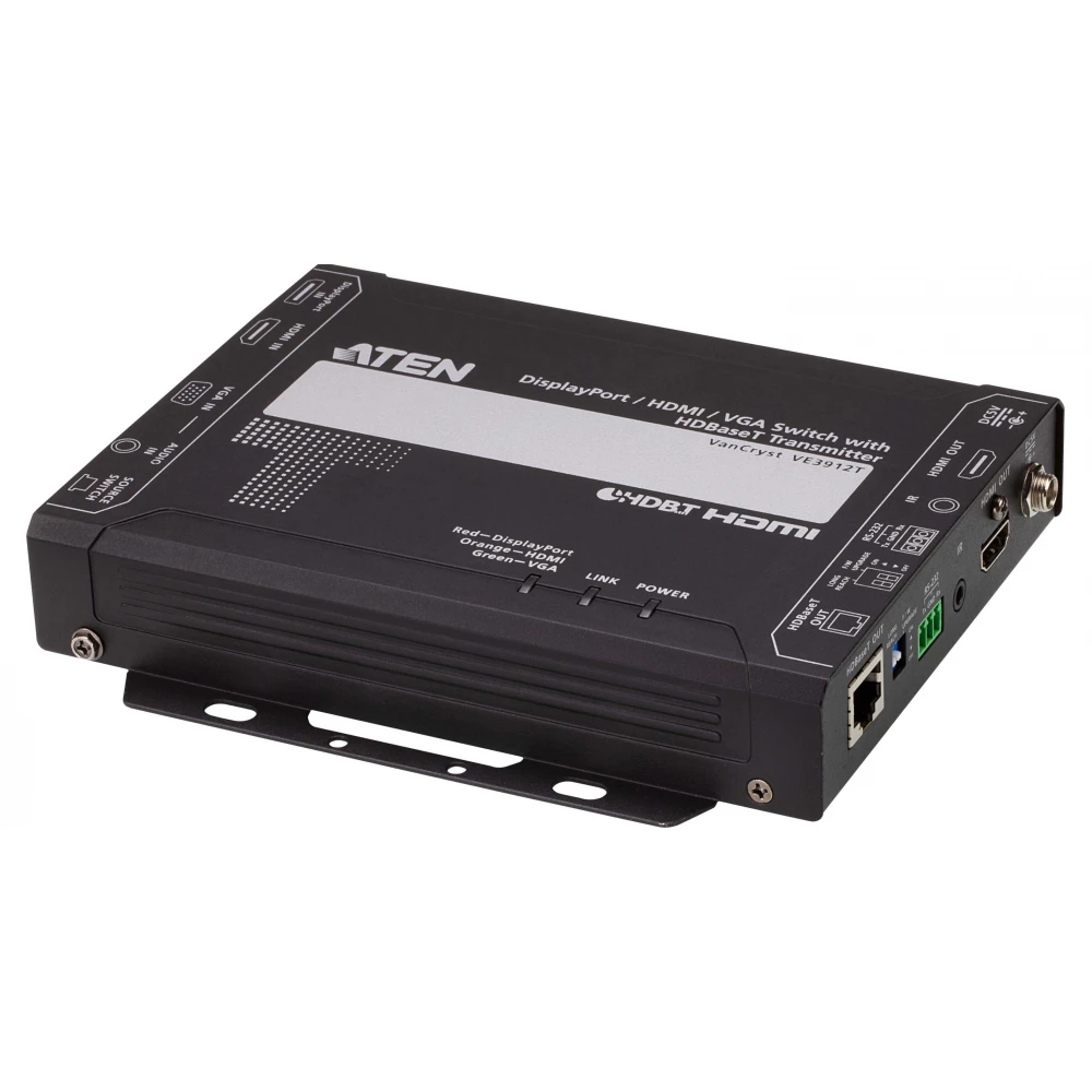 ATEN DisplayPort / HDMI / VGA Switch with HDBaseT Transmitter VE3912T