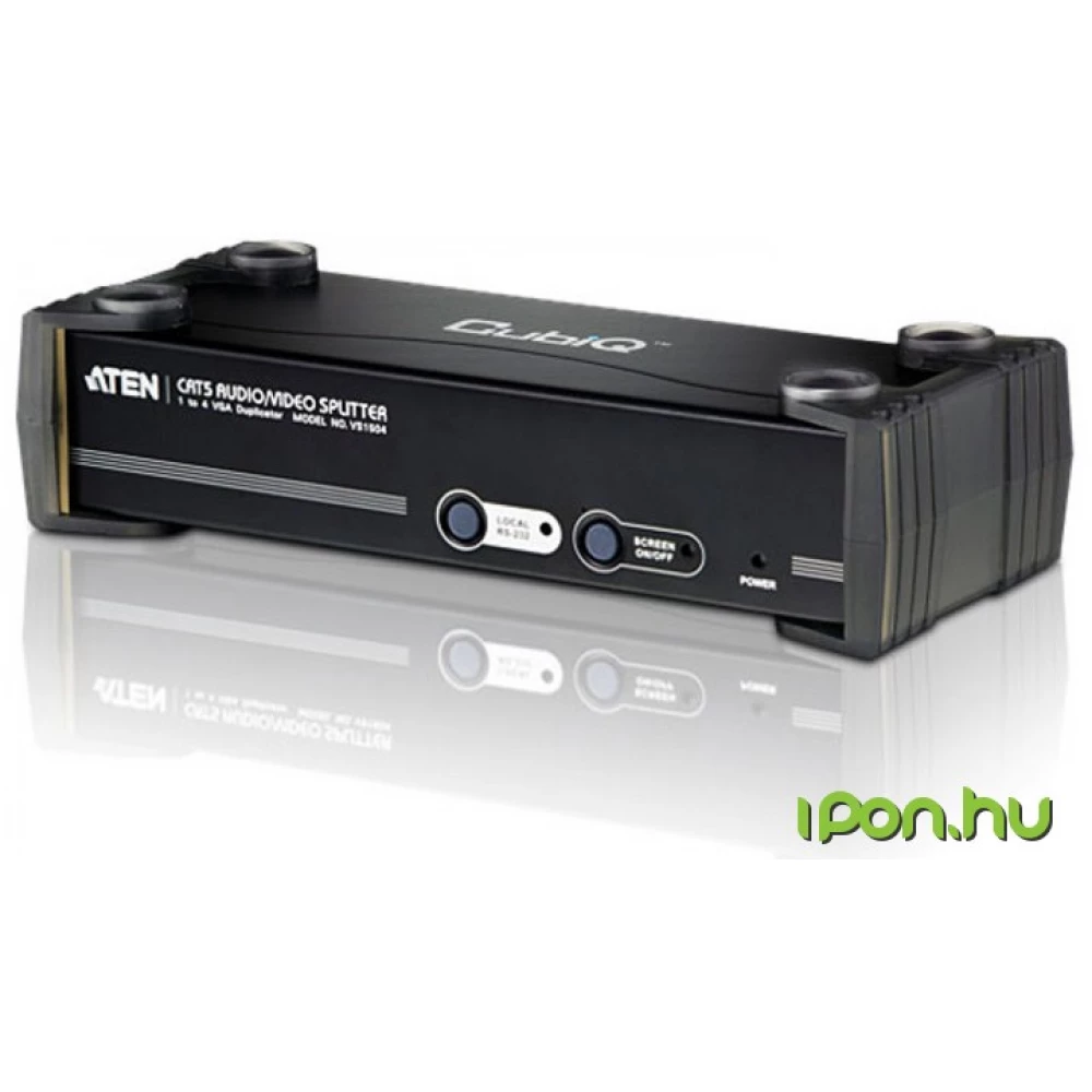 ATEN VS1504T-AT-G 4-Port VGA/Audio Cat 5e/6 Splitter with RS-232