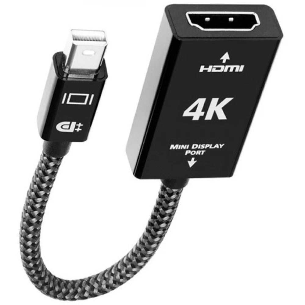 AUDIOQUEST DisplayPort 1.2/1.2a HDMI Átalakító Fekete 10cm MDPDONGLE4