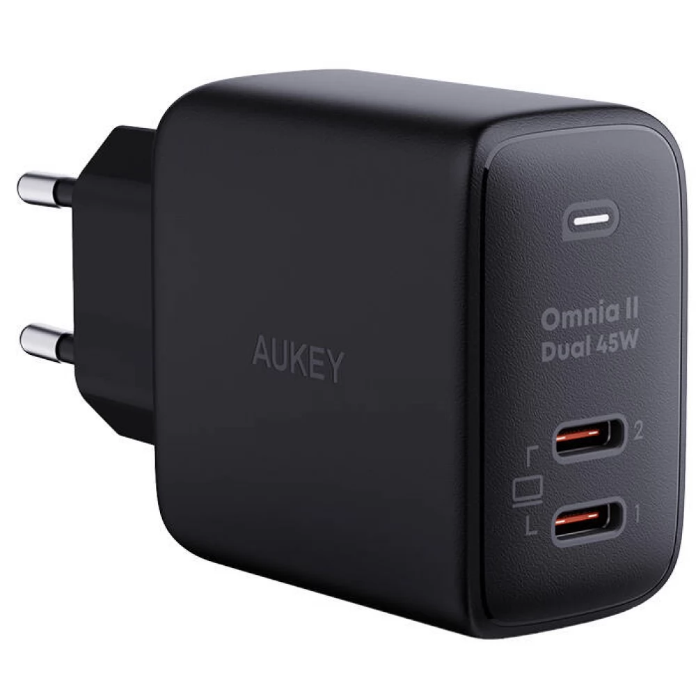 AUKEY PA-B4T 45W Wall Charger fekete