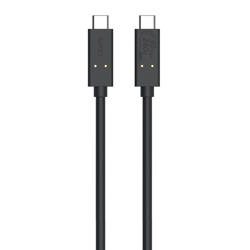 AUKEY USB 2.0 Type C Összekötő Fekete 80cm 689323787456
