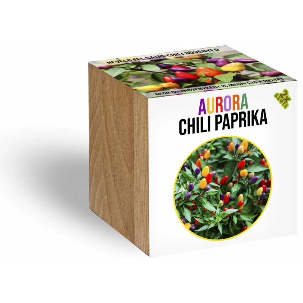 Aurora Chilli növényem fa kaspóban