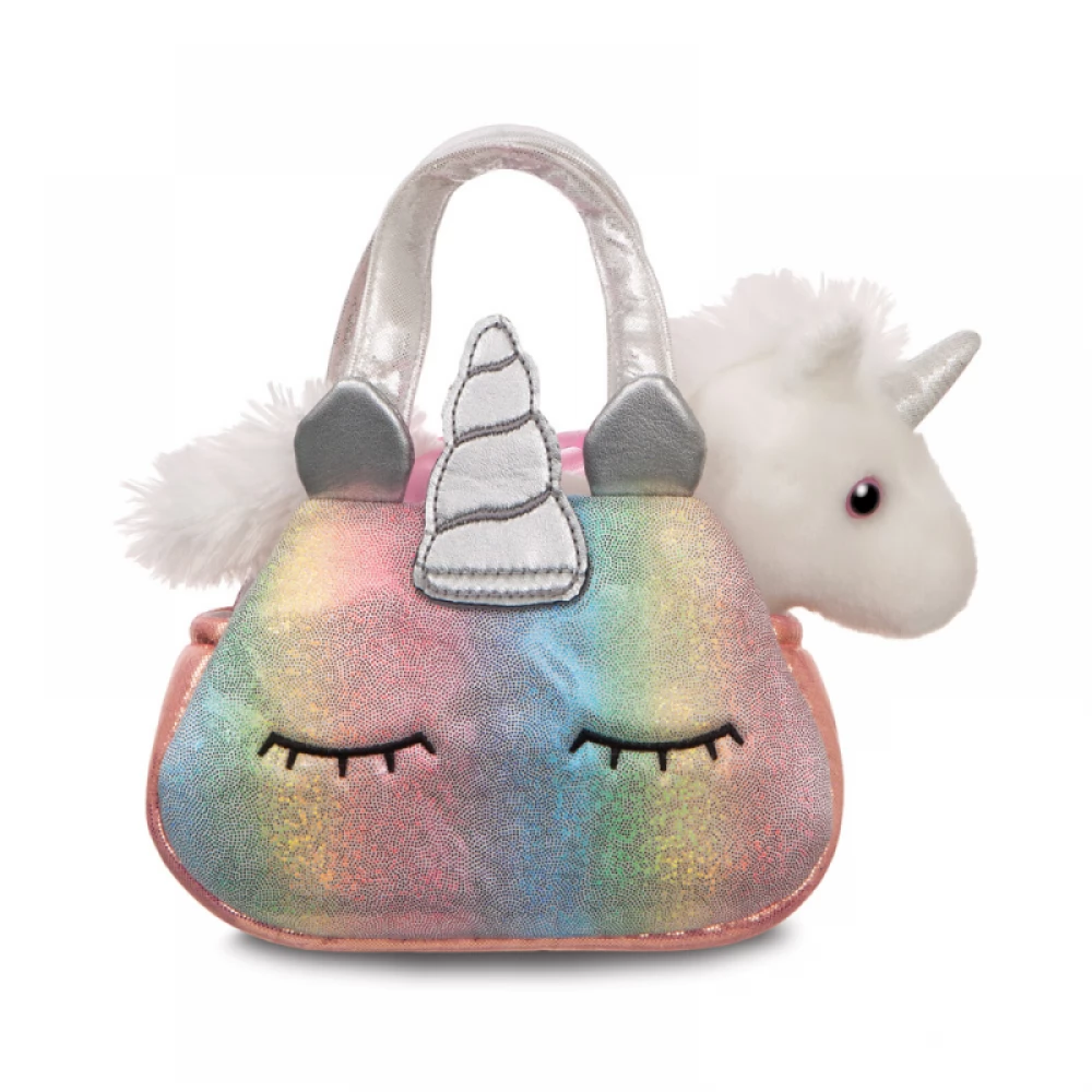 AURORA GIFT Fancy Pals plüss unikornis figura táskában 20cm