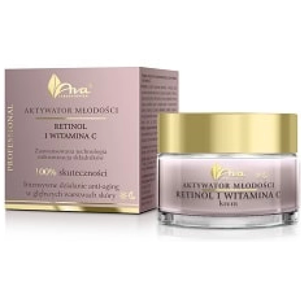 Ava anti-aging fiatalság aktivátor retinol és c-vitamin hatóanyagú arckrém 50 ml