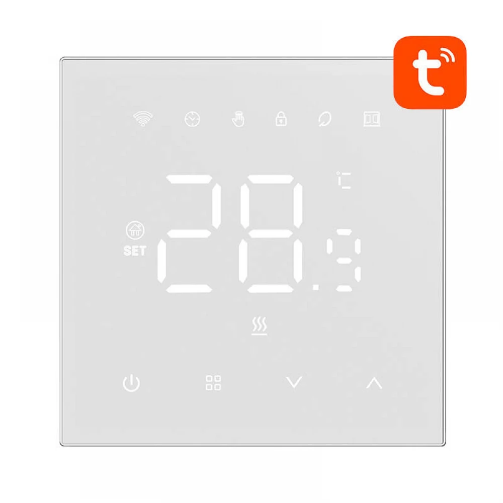 AVATTO WT410-BH-3A-W Intelligens termosztát gáz bojler 3A WiFi fehér