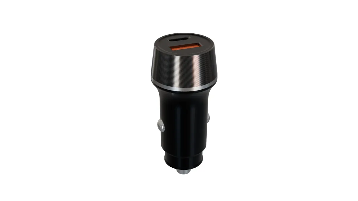 AVAX CC304B CARLY 38W Autós töltő USB A (QC)+Type C (PD 3.0) fekete