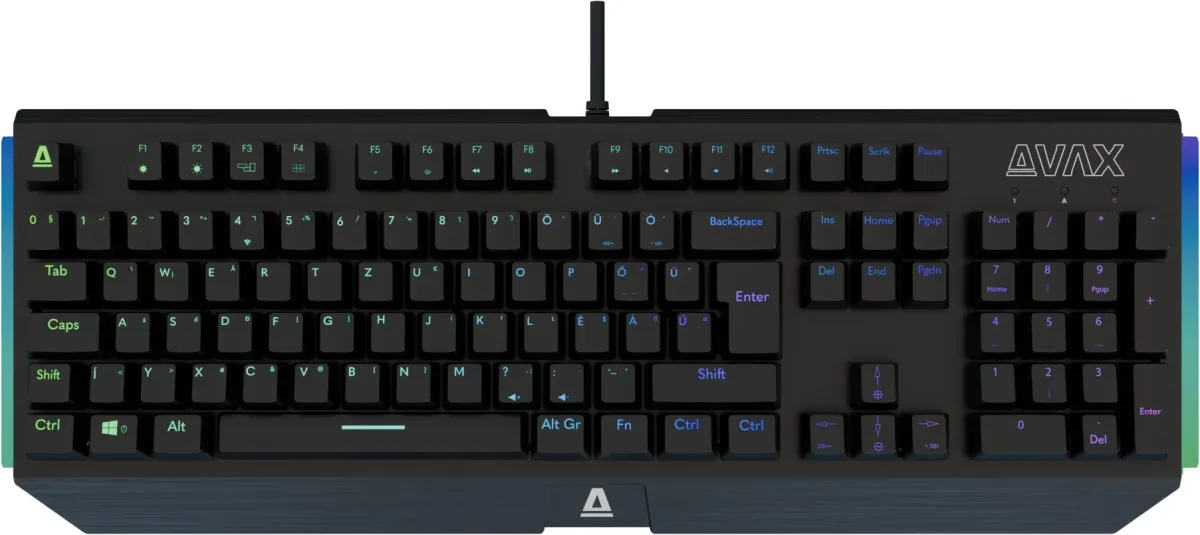 AVAX FS01 Full size mechanikus vezetékes alumínium billentyűzet Outemu Brown Magyar fekete