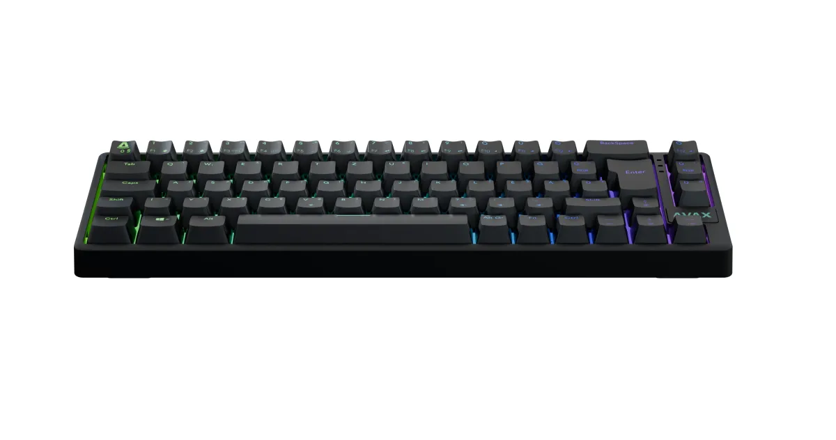 AVAX GM01 65% RGB mechanikus vezetékes billentyűzet Outemu Brown Magyar fekete