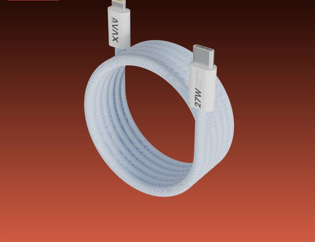 AVAX USB 2.0 Type C Lightning Töltő/adat Kék 1m CB611LB